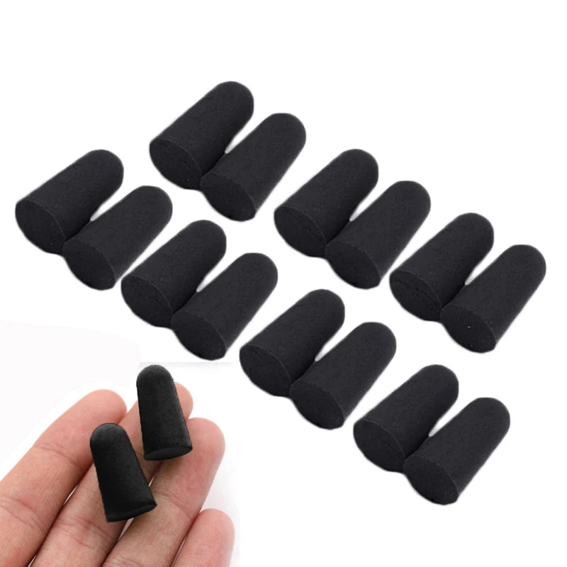 Pack of 10 Pairs Soft Foam Earplugs - Noise Reduction for Concerts & Ear Safety